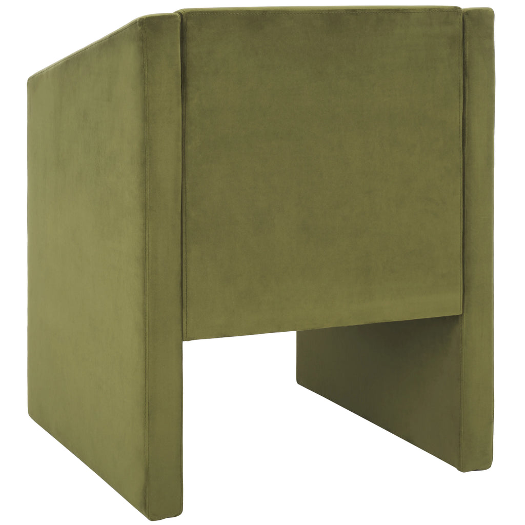 Olive Green Velvet Accent Chairs T715382