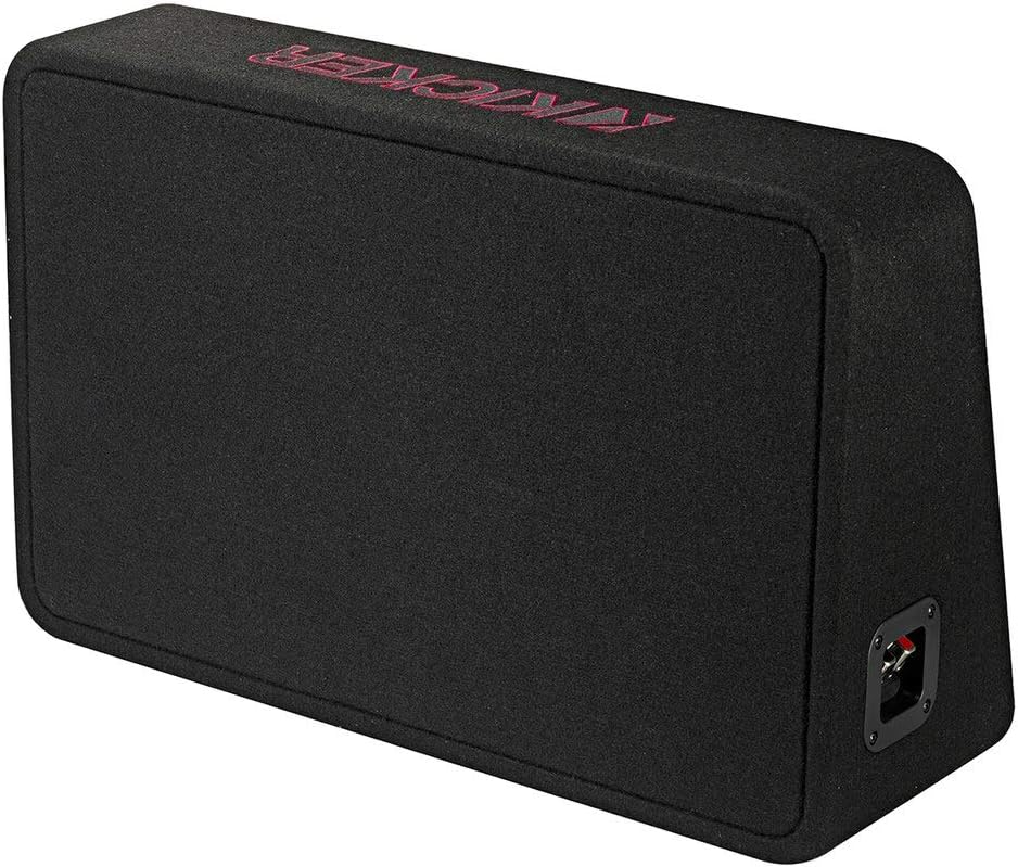Kicker 46TL7T124 Car Audio L7T Loaded Square 12 Thin Sub Box Bundle with Harmony HA-A800.1 Amplifier & Amp Kit D499