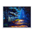 White Floater Frame Painting on Canvas O624