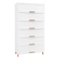 White 6-Drawer Plastic Chest Dresser D88802