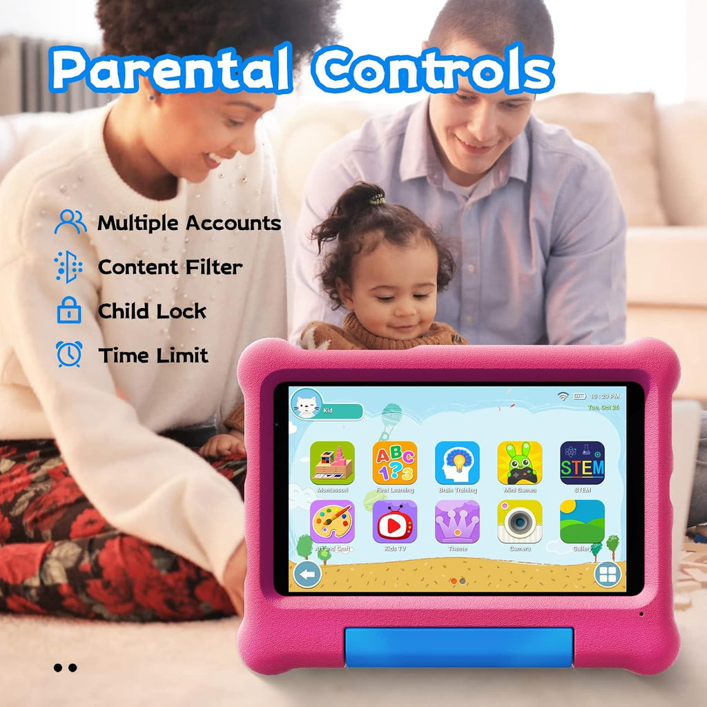 Pink Kids Tablet with Kid-Proof Case U34163