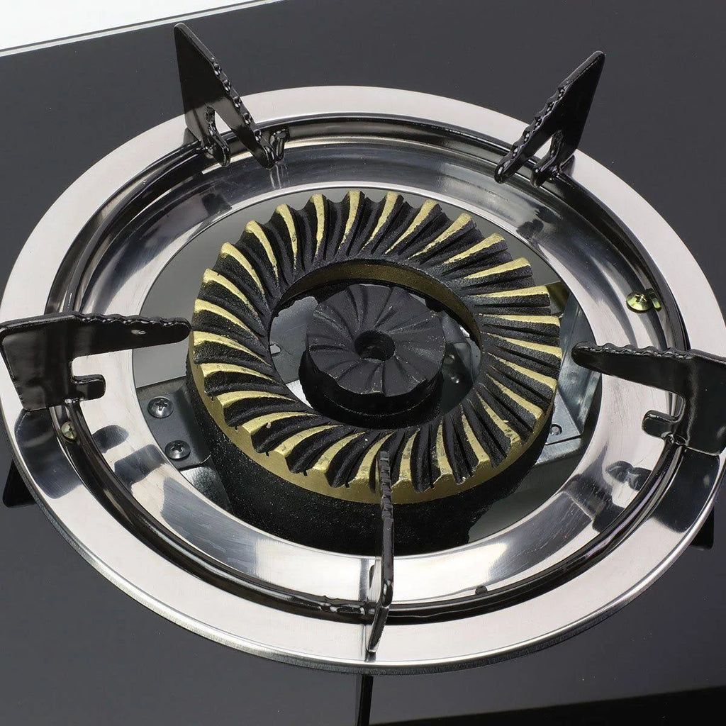 Double Glass Top Portable Propane Gas Stove Burner with Hose & Regulator W2946