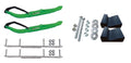Green MTX Snowmobile Skis with 6" Shaper Bars Complete Kit X755563