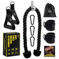 Tricep Rope Cable Machine Attachment with Carabiner A310