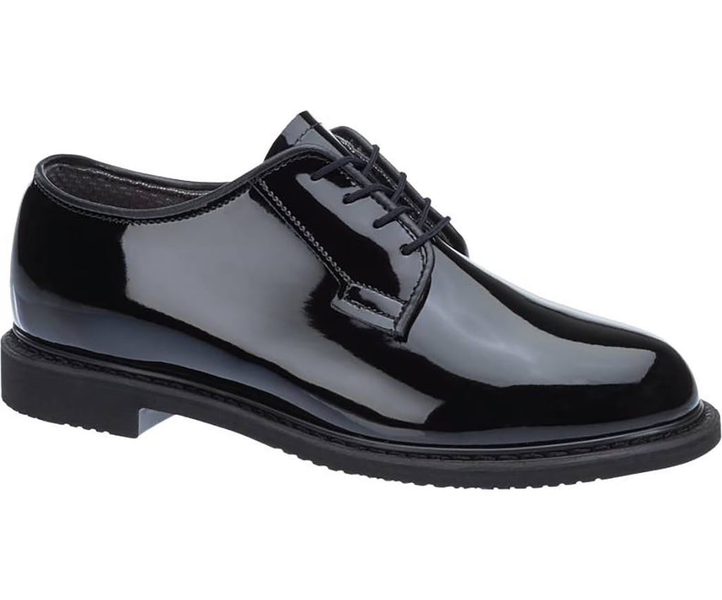 Black High Gloss Oxford Shoe 9 2E US Extra Wide H3243