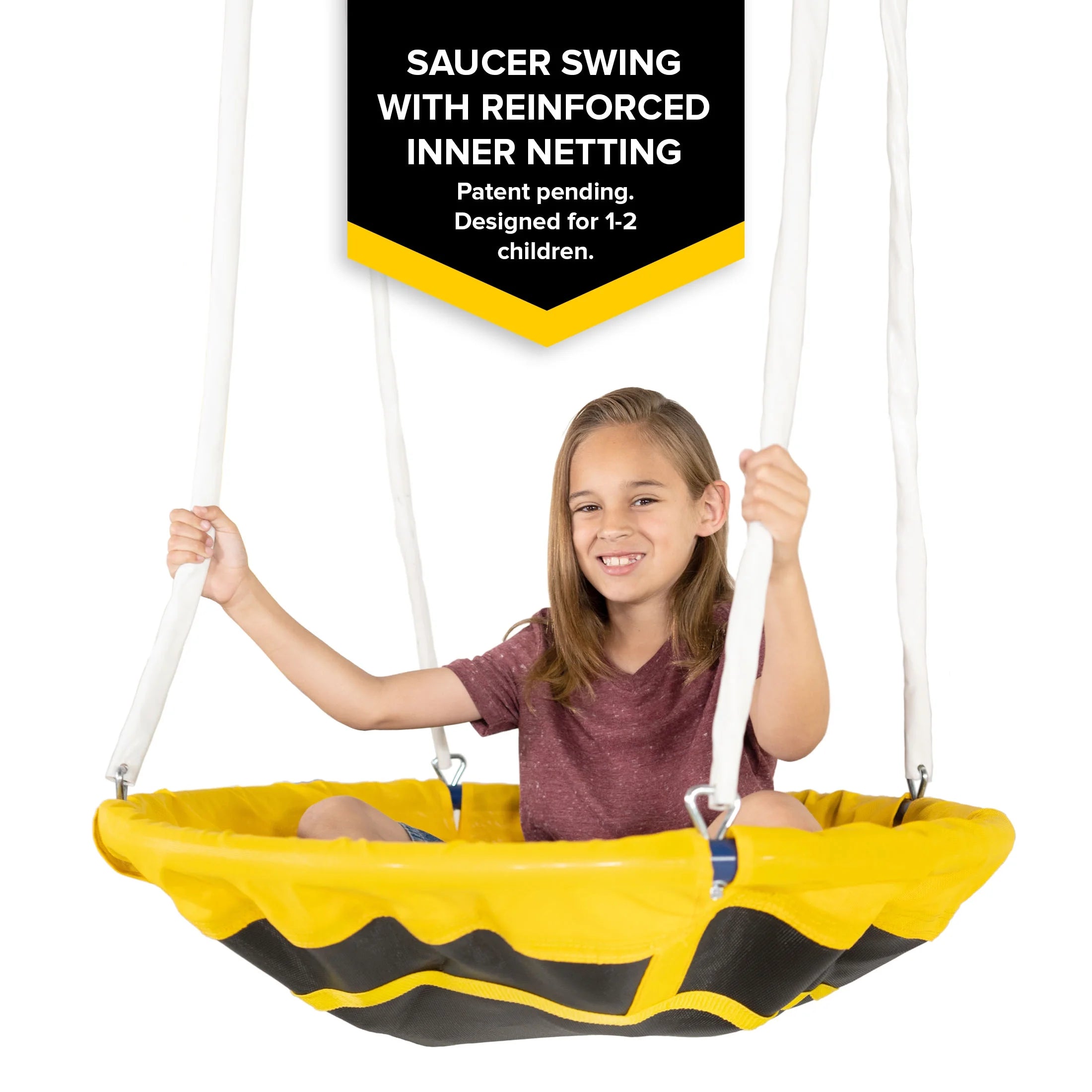 Metal Swing Set with Slide and Saucer Swing D483