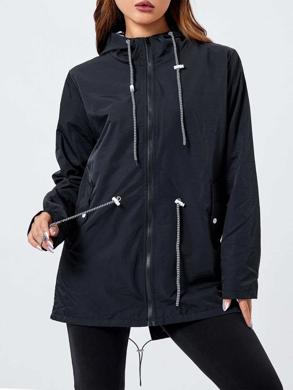 Waterproof SoftShell Ski Jacket with Hood V875464