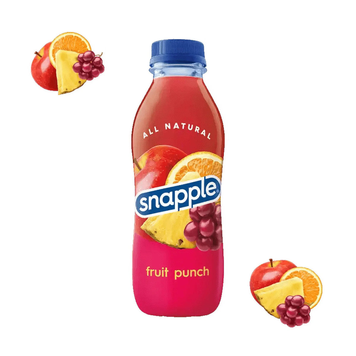 Snapple Juice Fruit Punch, 16 Fl. Oz, 12 Pack I262842