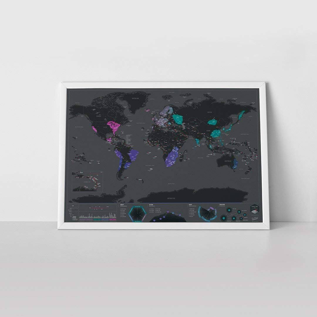 Scratch Map, Capitals Edition W53804