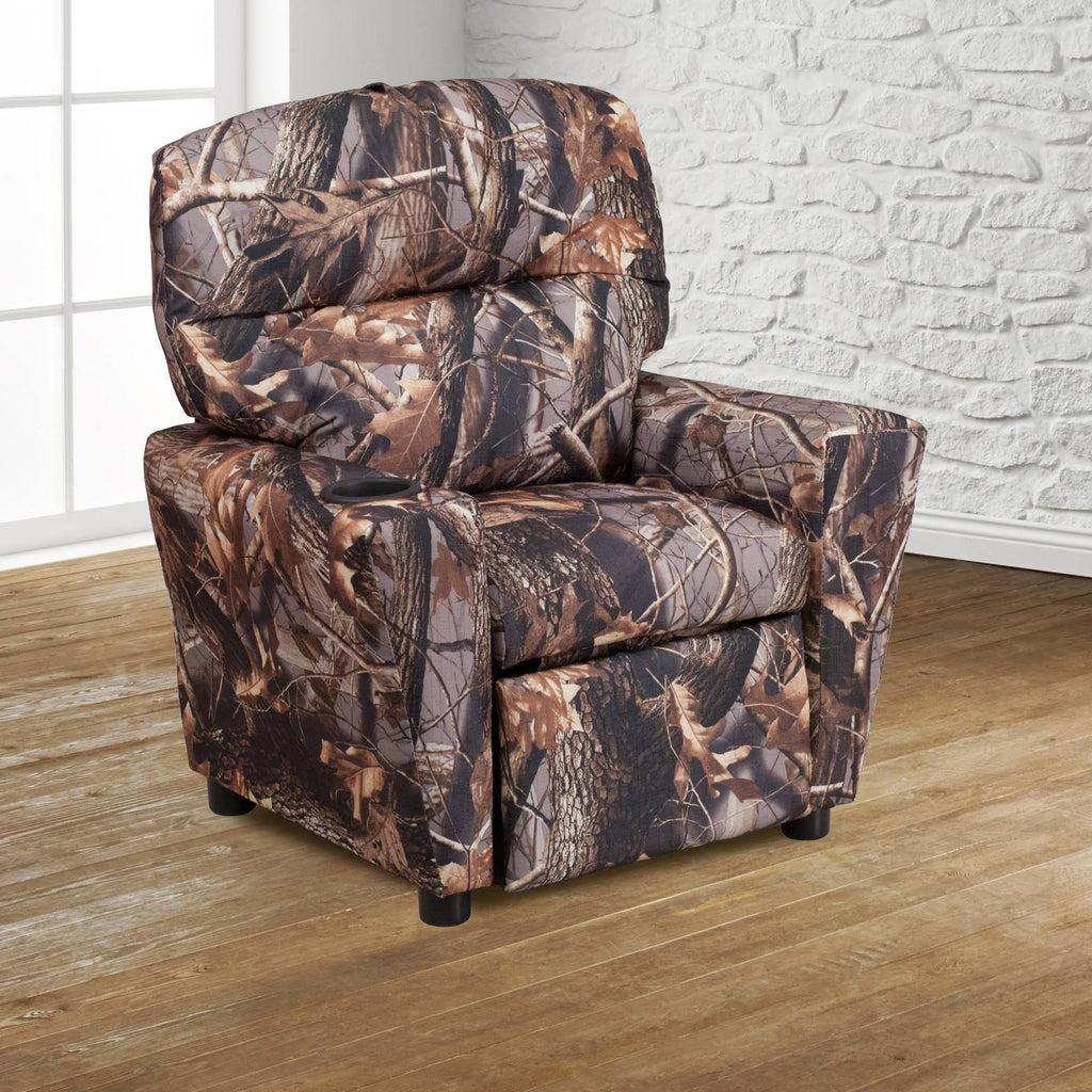 Camouflage Fabric Kids Recliner P916
