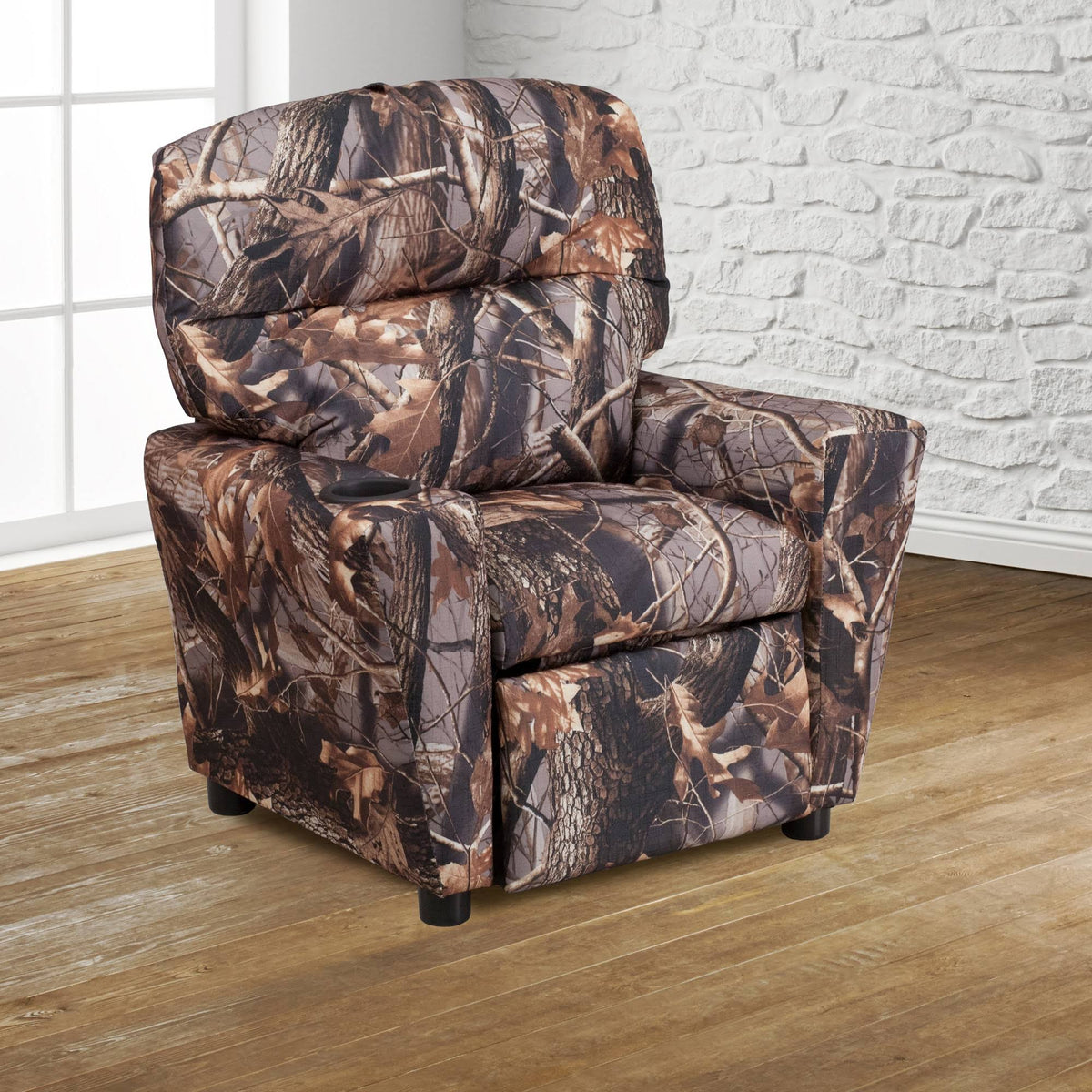 Camouflage Fabric Kids Recliner P916