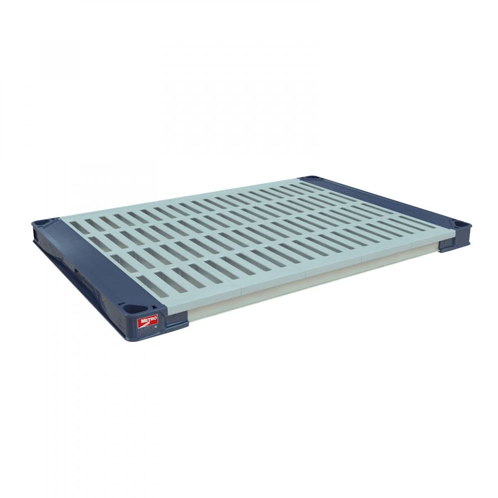 Blue Polymer Louvered Shelf Z3514