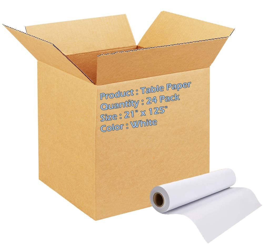 Crepe Paper White 21 in x 125 ft 24 Rolls B9773