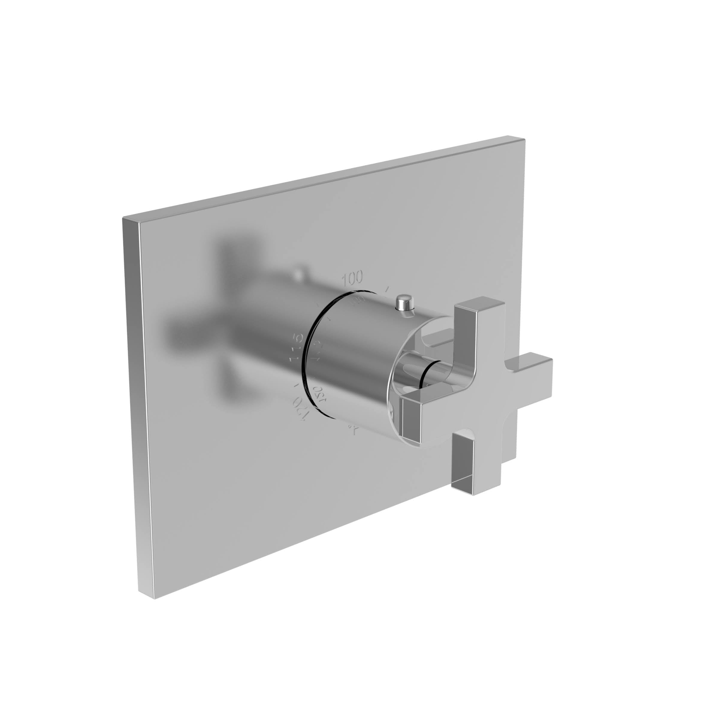 3/4x22 Rectangular Thermostatic Trim Plate with Handle Satin Bronze O79201