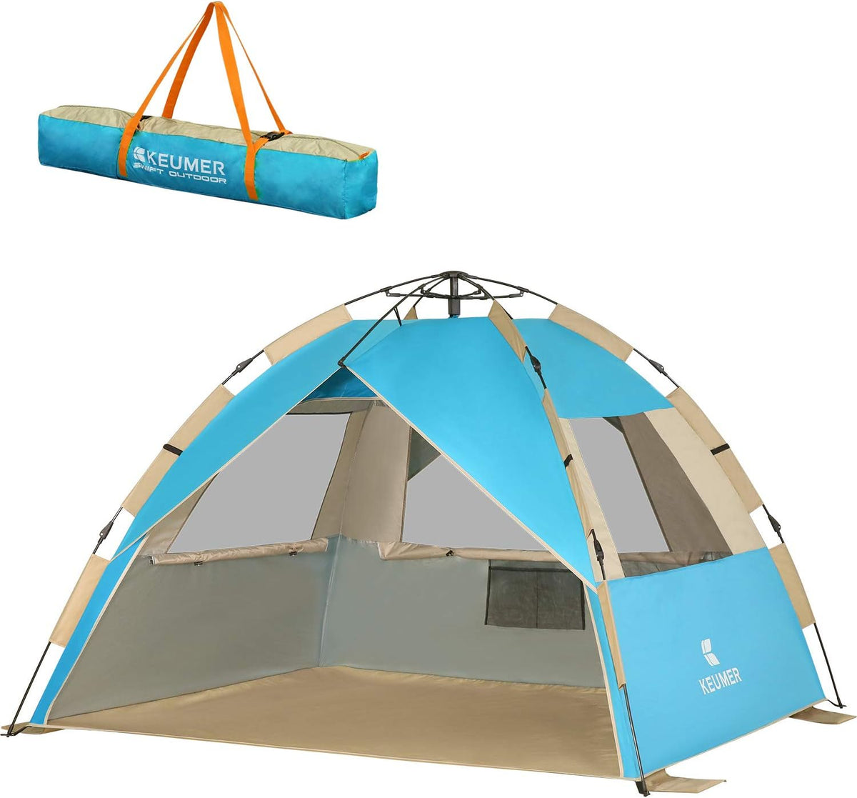 Pop Up Beach Tent Sun Shelter Canopy with UPF 50+ UV Protection I405
