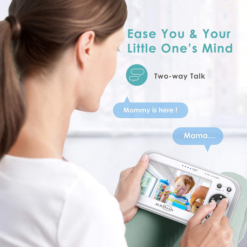 4.3 Split Screen Video Baby Monitor with 2 Cameras and Audio O65856