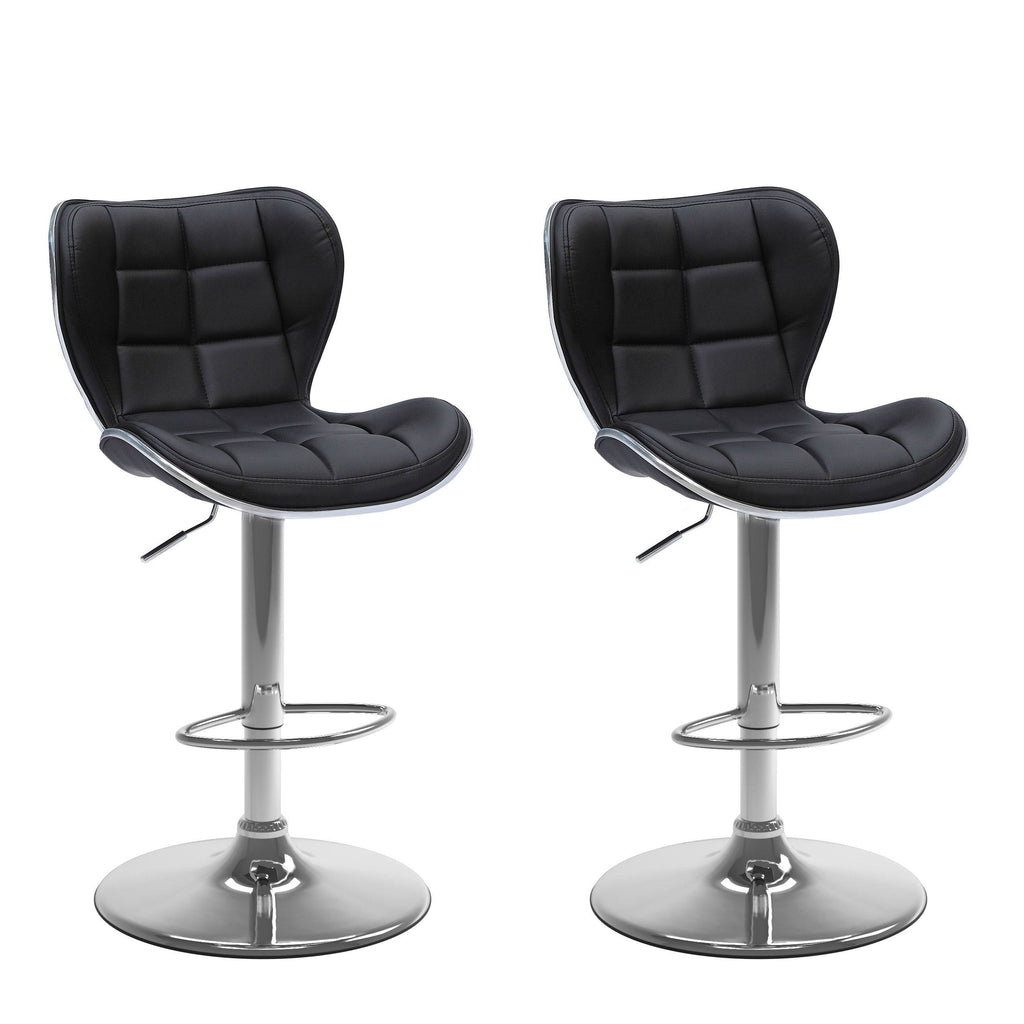 Adjustable Bar Stool (Set of 2) (Black) O754