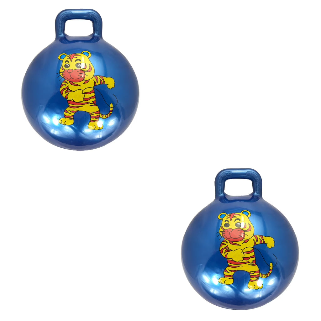 2 Pcs Inflatable Rubber Jumping Balls Q517575