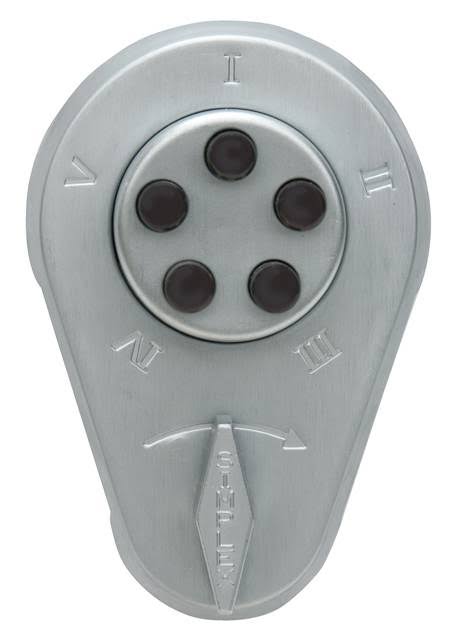 1x22 Deadbolt Latch, Satin Chrome E68321