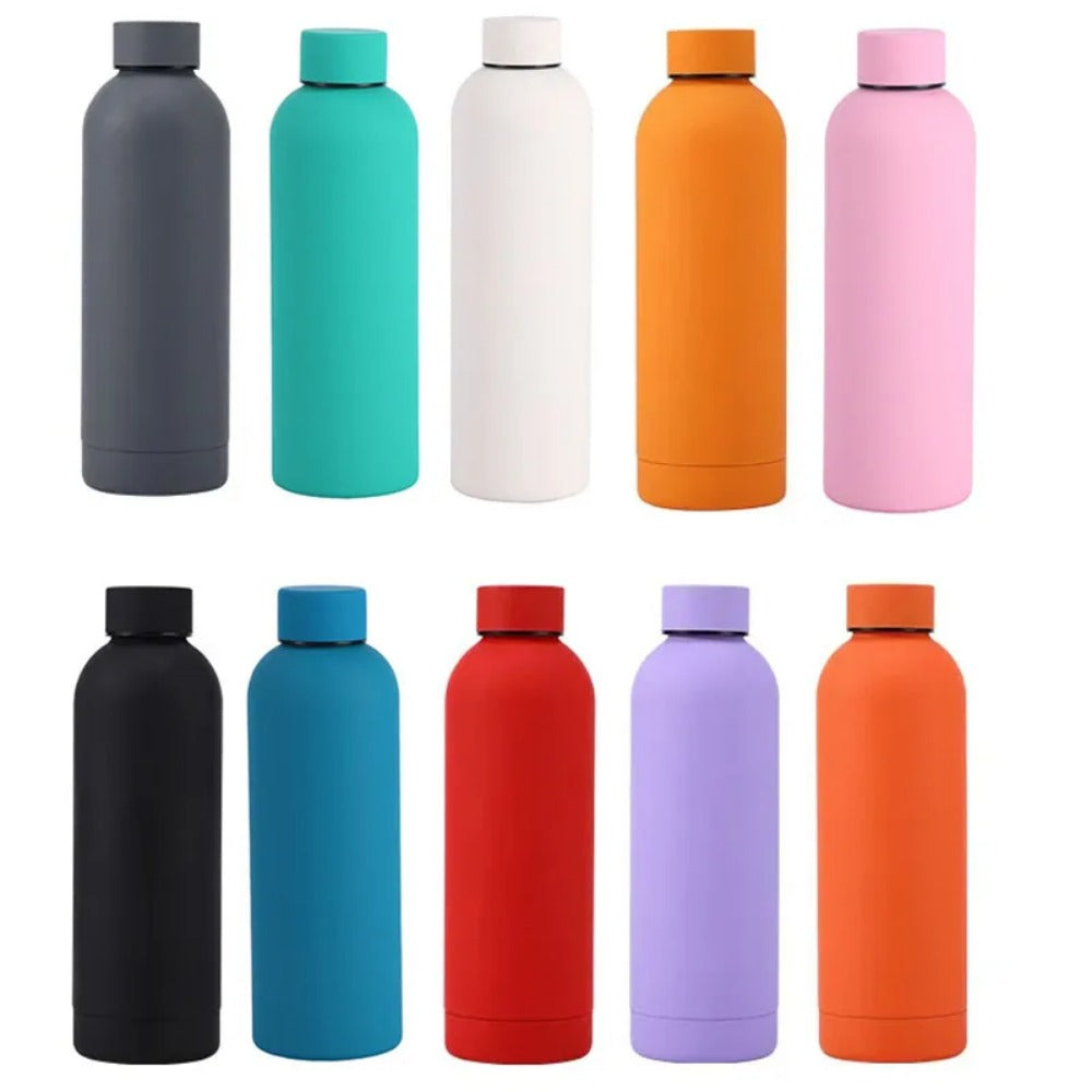 17.6 oz Stainless Steel Insulated Thermos Bottle X952841