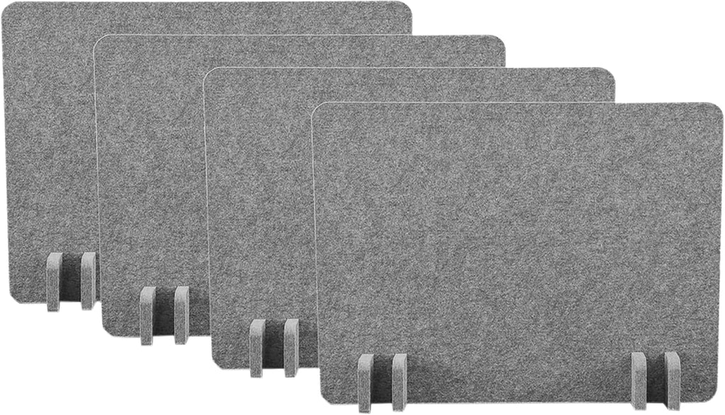 Castle Gray Acoustic Desk Divider Panel 4-Pack P634
