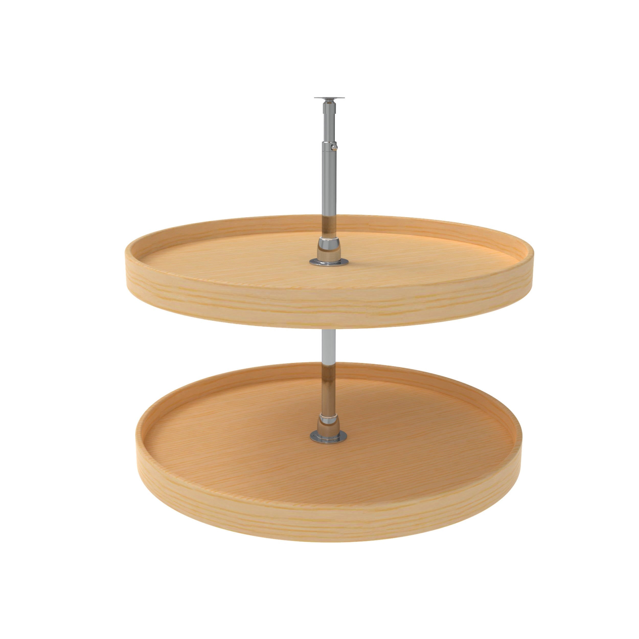 Natural Wood 2-Shelf Lazy Susan G800525