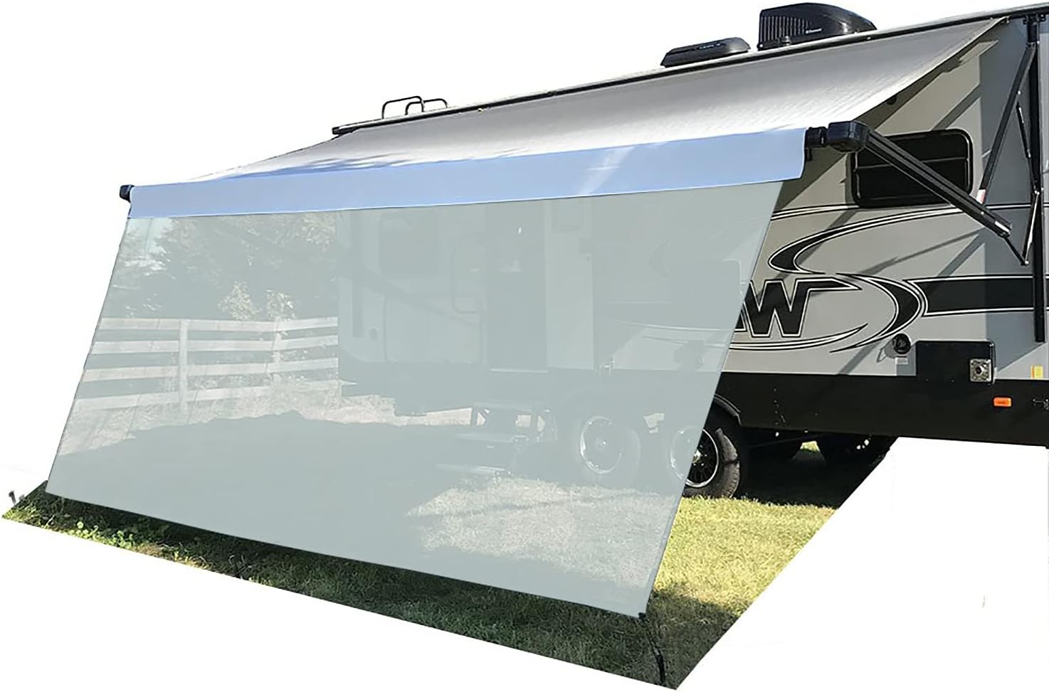 Brown Screen Sunshade Complete Kits Motorhome Camping Trailer Canopy Shelter V79543