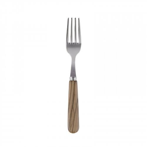 Set of 4 Olive Tree Wood Cake Fork O65474