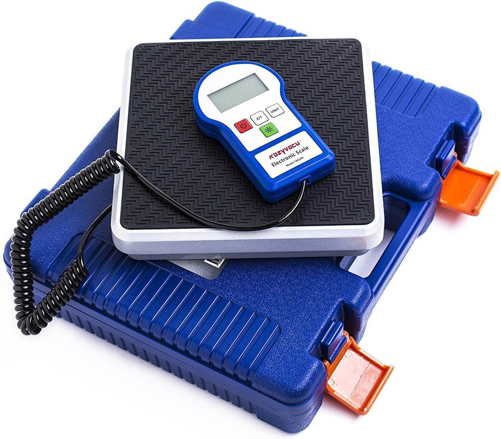 220lbs Digital Electronic Refrigerant Charging Weight Scales with Backlighting LCD Display, Carrying Case, Pack of 2 C39992