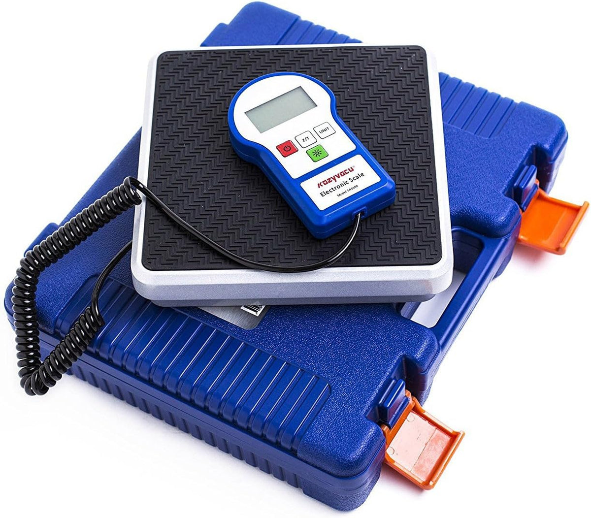 220lbs Digital Electronic Refrigerant Charging Weight Scales with Backlighting LCD Display, Carrying Case, Pack of 2 C39992