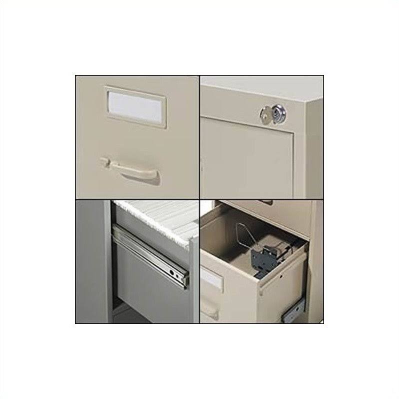 4 Drawer Vertical Metal File Cabinet Light Grey F737022