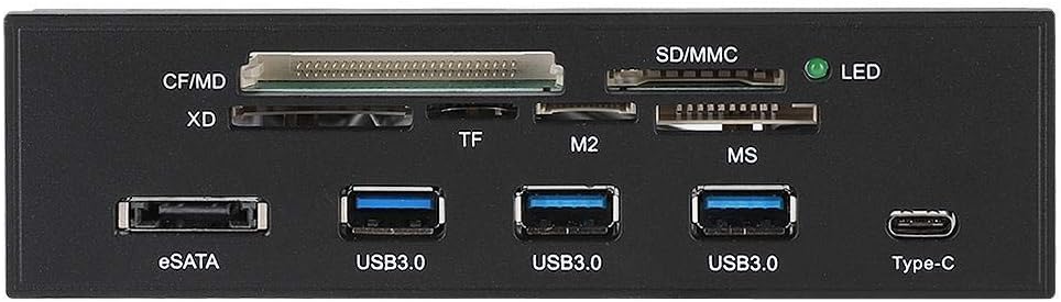 Internal Card Reader Dashboard, 5.25 inches Multifunction PC Front Panel A9280