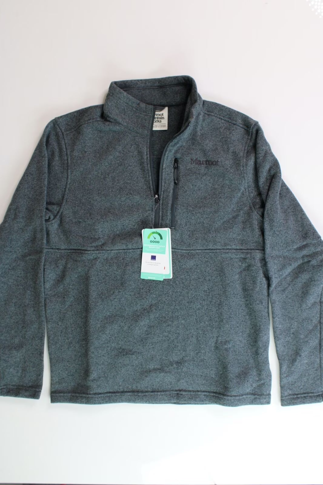 Steel Grey 1/2 Zip Fleece Jacket R2356