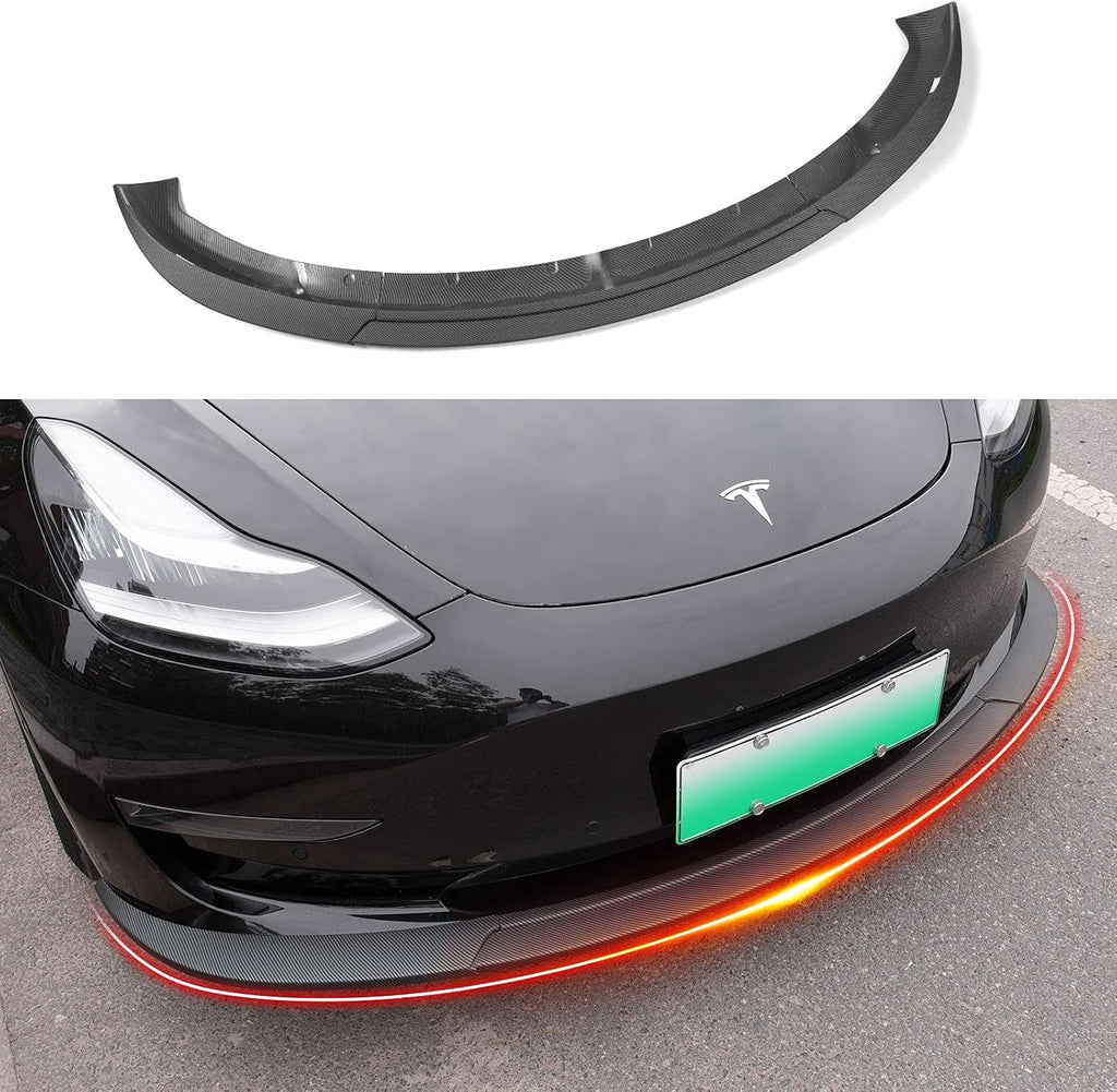 Glossy Black Front Bumper Lip Spoiler Splitter C6135