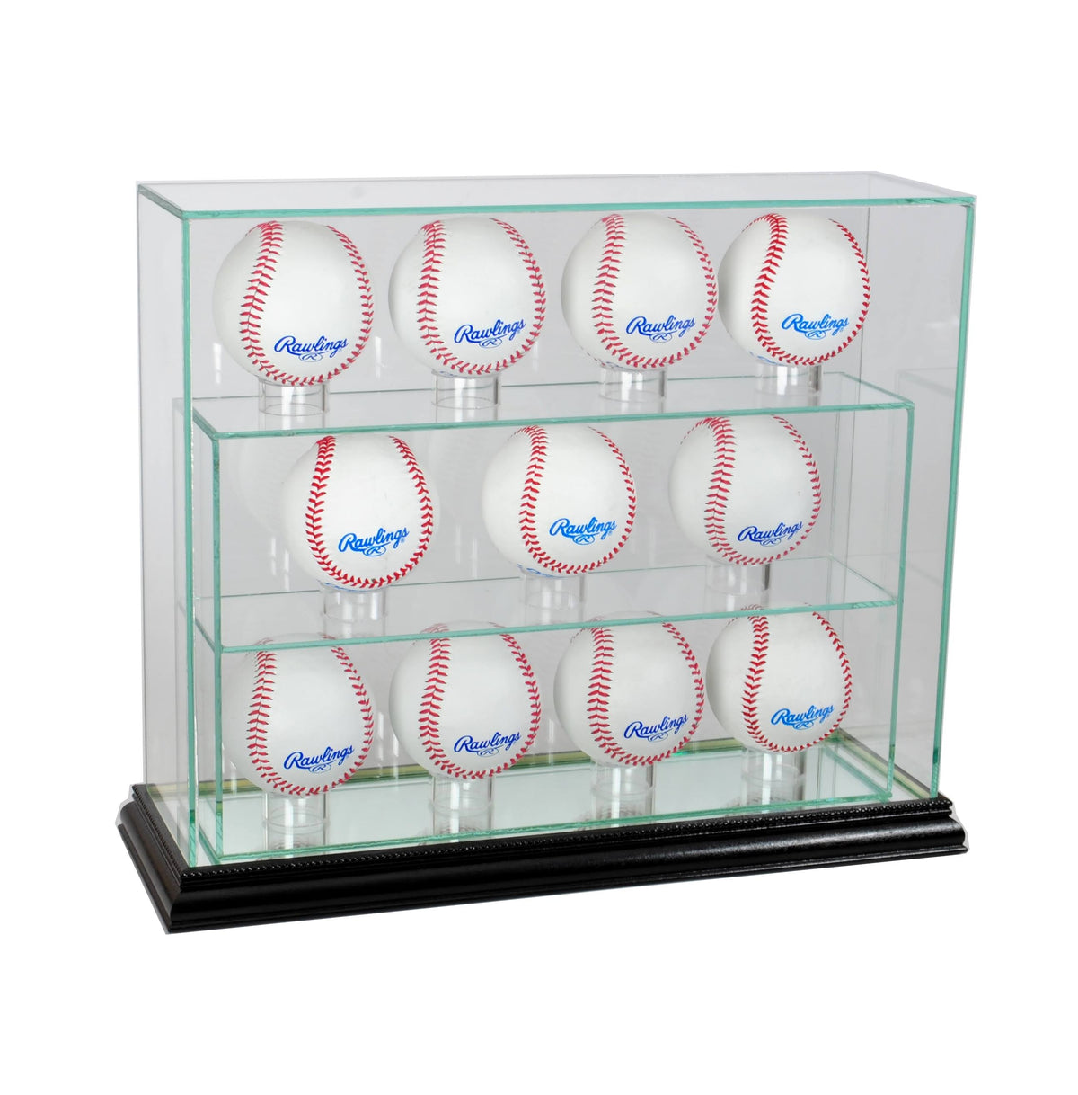 Black Baseball Upright Display Case L8938