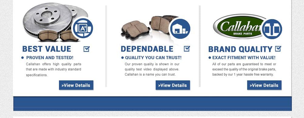 Premium 5 Lug Brake Rotors + Ceramic Pads + Clips B315498