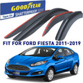 4 Pieces Tape-on Side Window Deflectors for Ford Fiesta Sedan H41801
