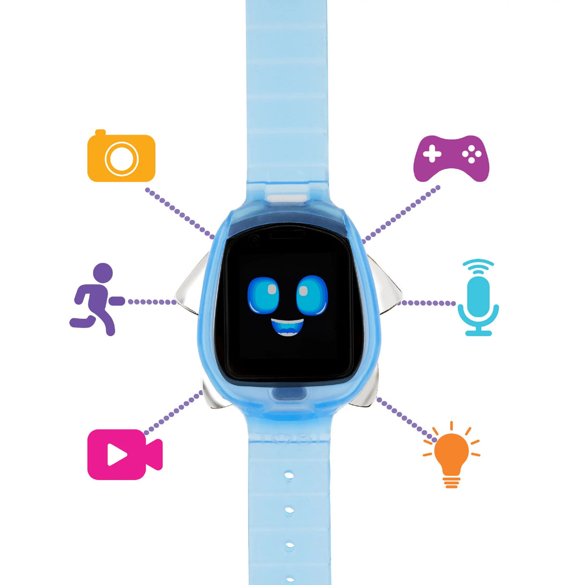 Blue Smartwatch with 2 Cameras, Touch Screen, Parental Control A94764