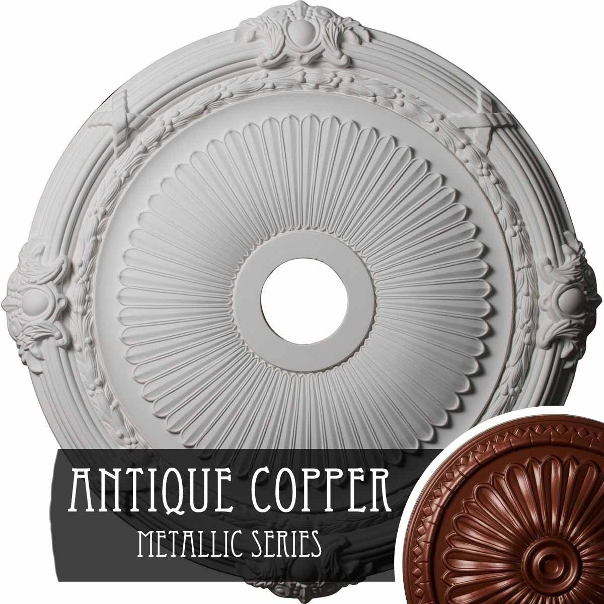 Copper Green Patina Finished Ceiling Medallion U8094