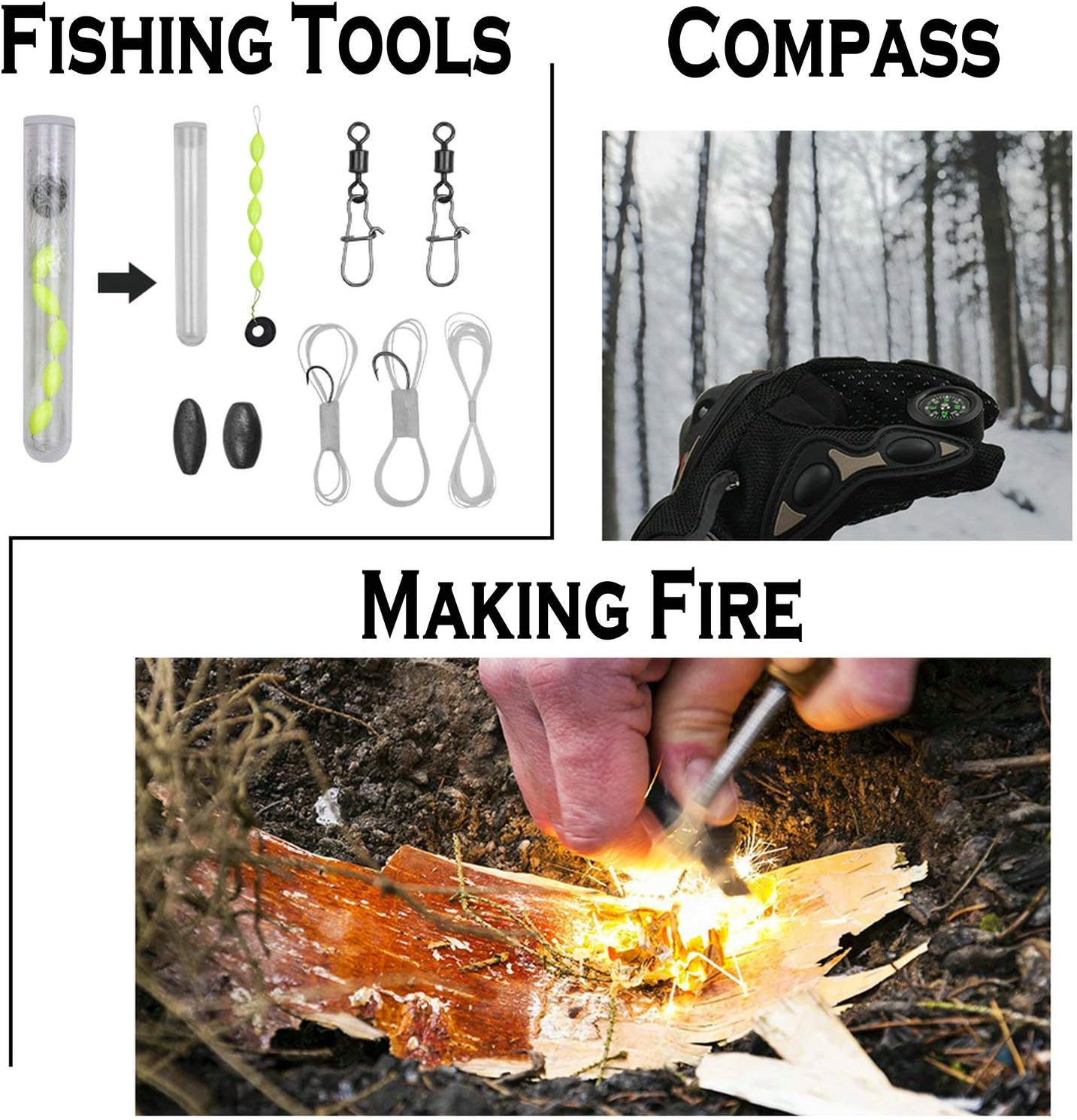 Survival Off-Roading Tool Kit Folding Shovel Camping Axe Multitool Pickaxe with Carrying Bag Black E5996