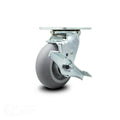 Thermoplastic Rubber Wheel Swivel Caster with Brake F44389