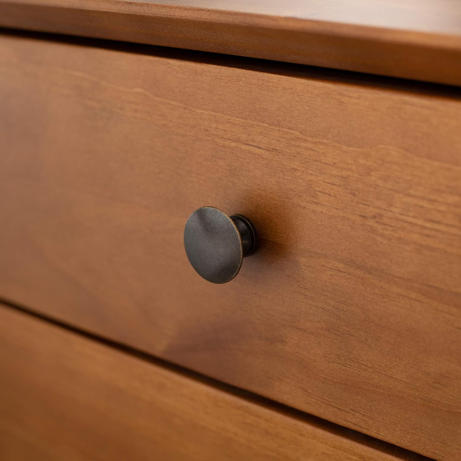 2 Drawer Solid Wood Nightstand Caramel X206