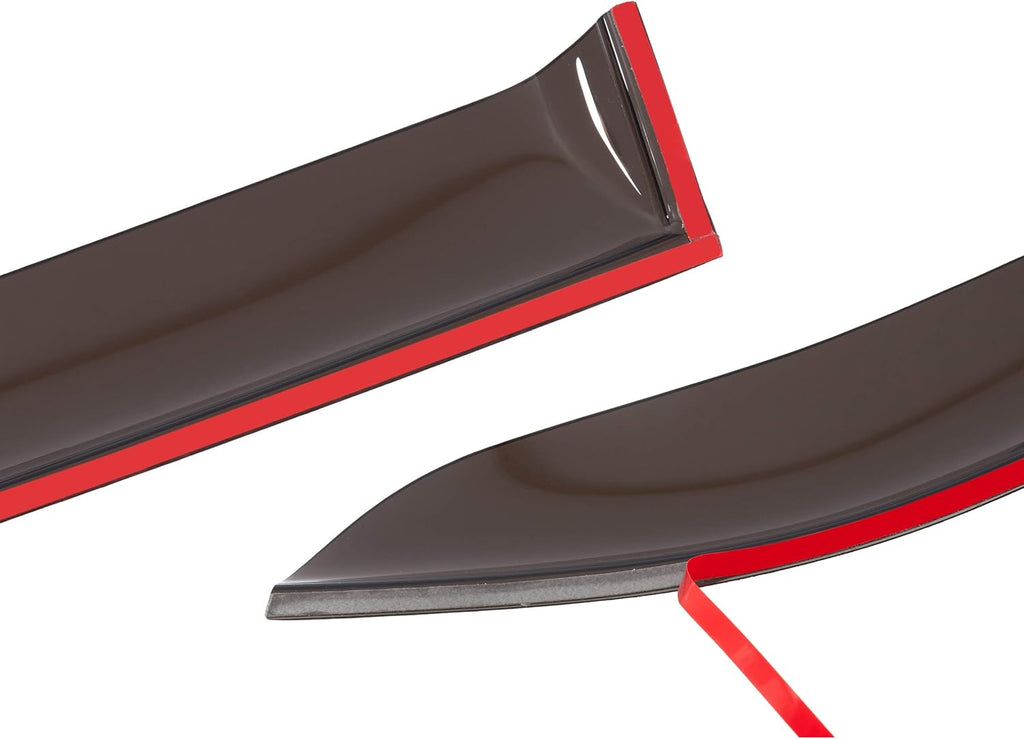 4 Pieces Tape-on Side Window Deflectors for Ford Fiesta Sedan H41801