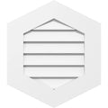 Vertical Peaked Surface Mount PVC Gable Vent N18861