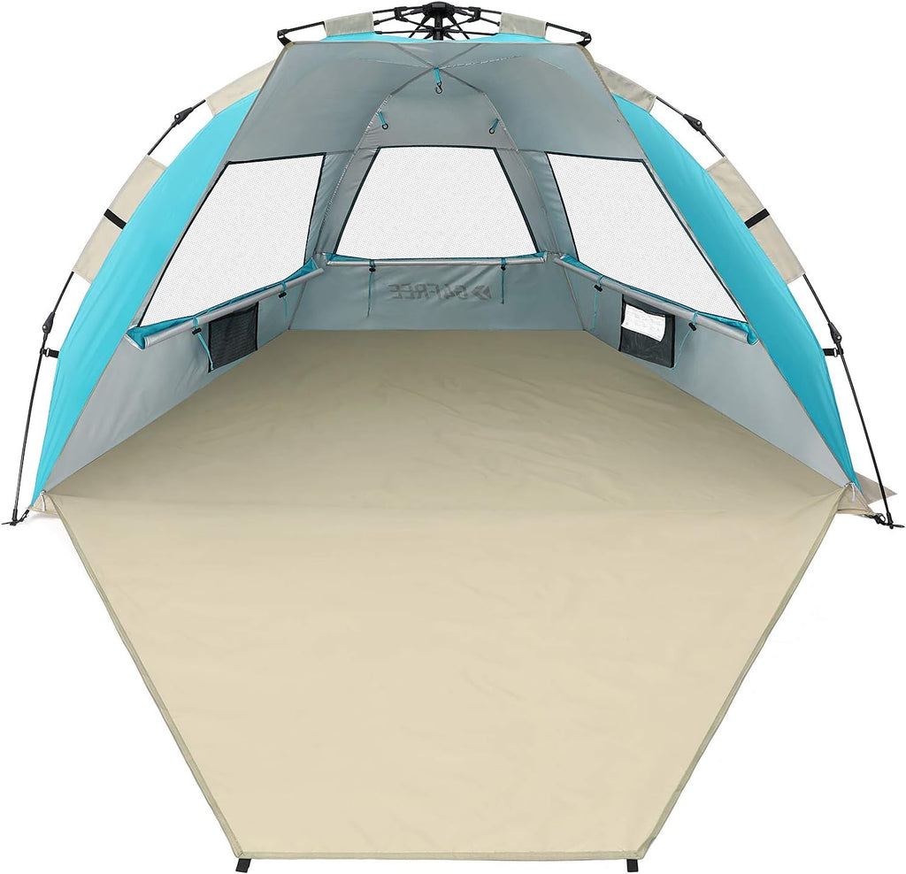 Pop Up Beach Tent Sun Shelter Canopy with UPF 50+ UV Protection I405