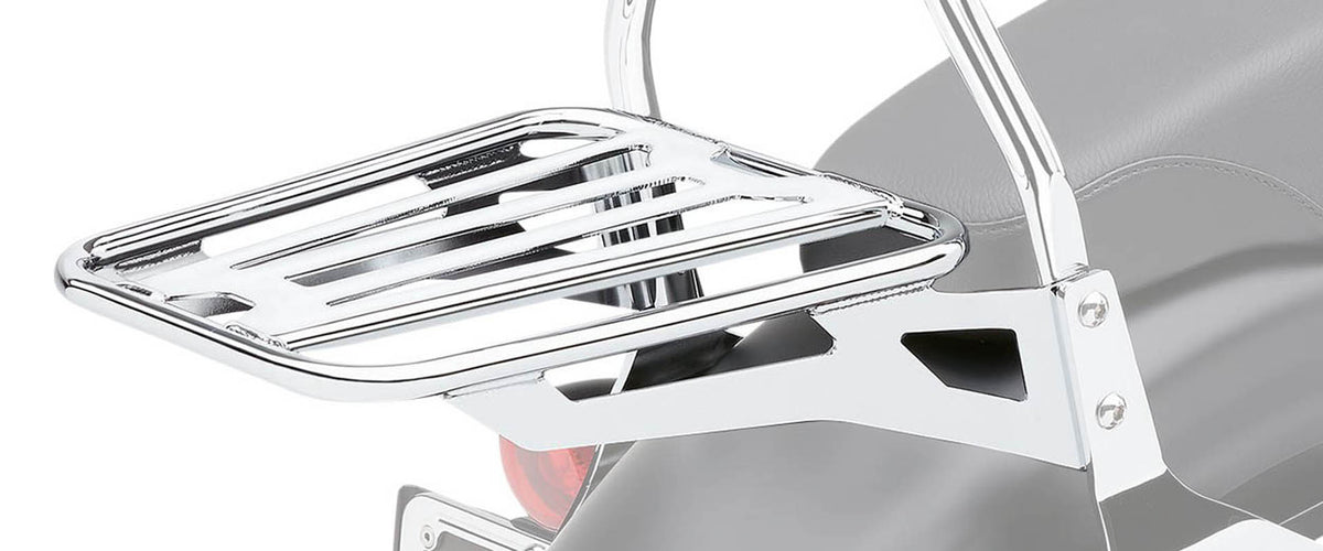 Chrome Luggage Rack for Sissy Bars N648