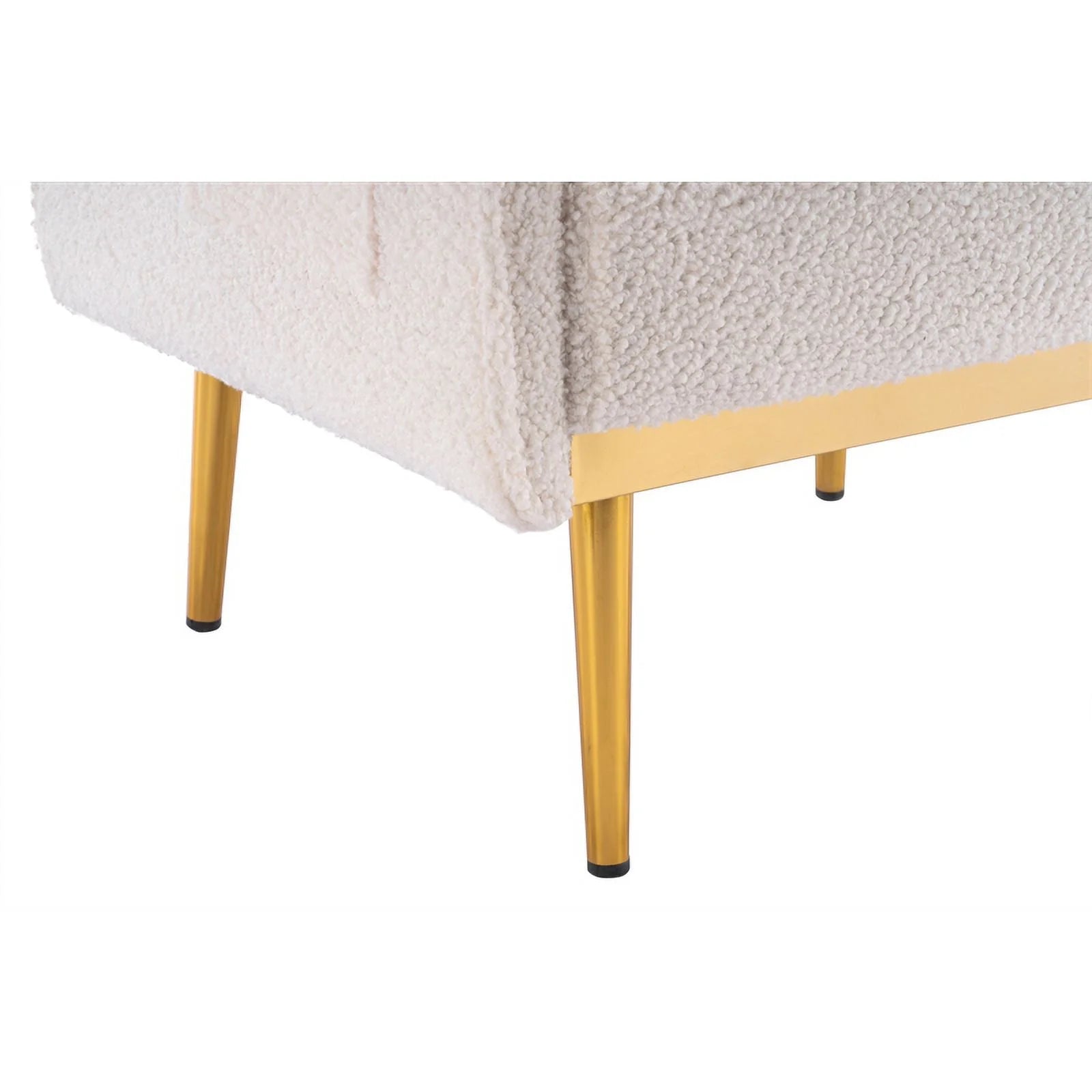White Velvet Accent Armchair D8327