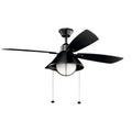 Satin Black LED Ceiling Fan S11084