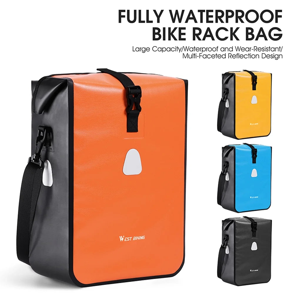Bike Rear Seats Bag with Reflective Design Y657