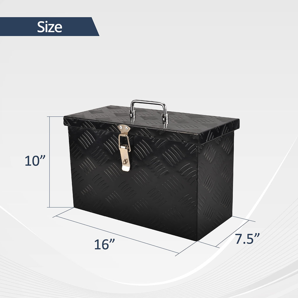 16 Inch Aluminum Pickup Tool Box Black L85149